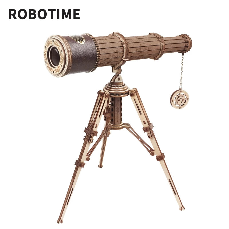 Robotime ROKR Monocular Telescope 3D Wooden Puzzle Game Assembly