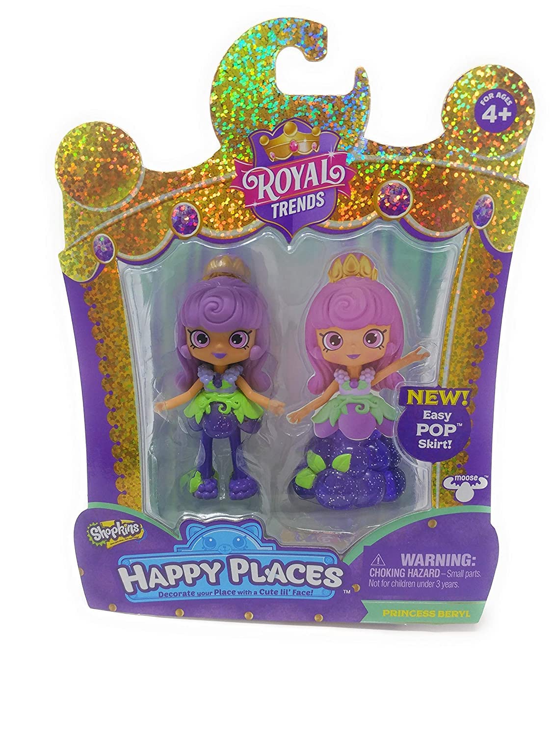 Shopkins Happy Places Royal Trends - Princess Beryl Doll & Easy Pop Skirt