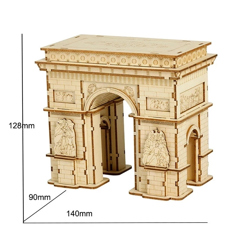 Robotime Arc De Triomphe 3D Wooden Puzzle Game Model Toys