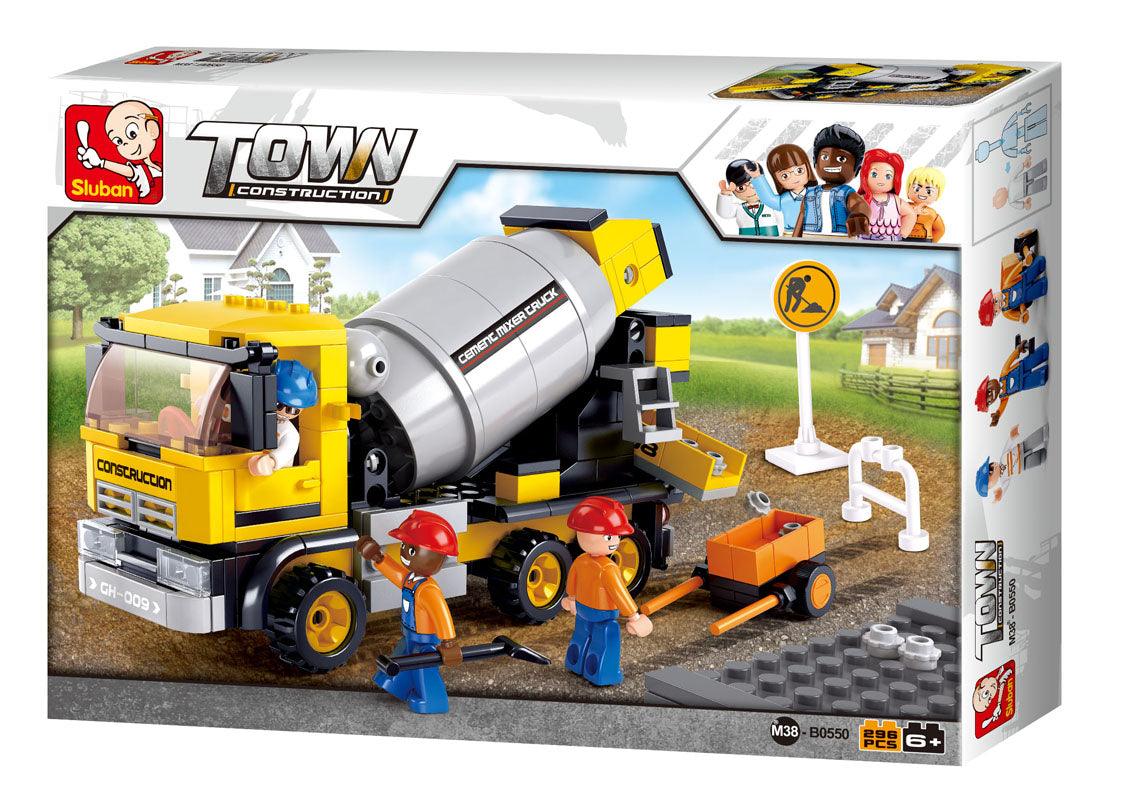 Sluban 550 Construction Cement Mixer Truck Building Brick Kits (296 P