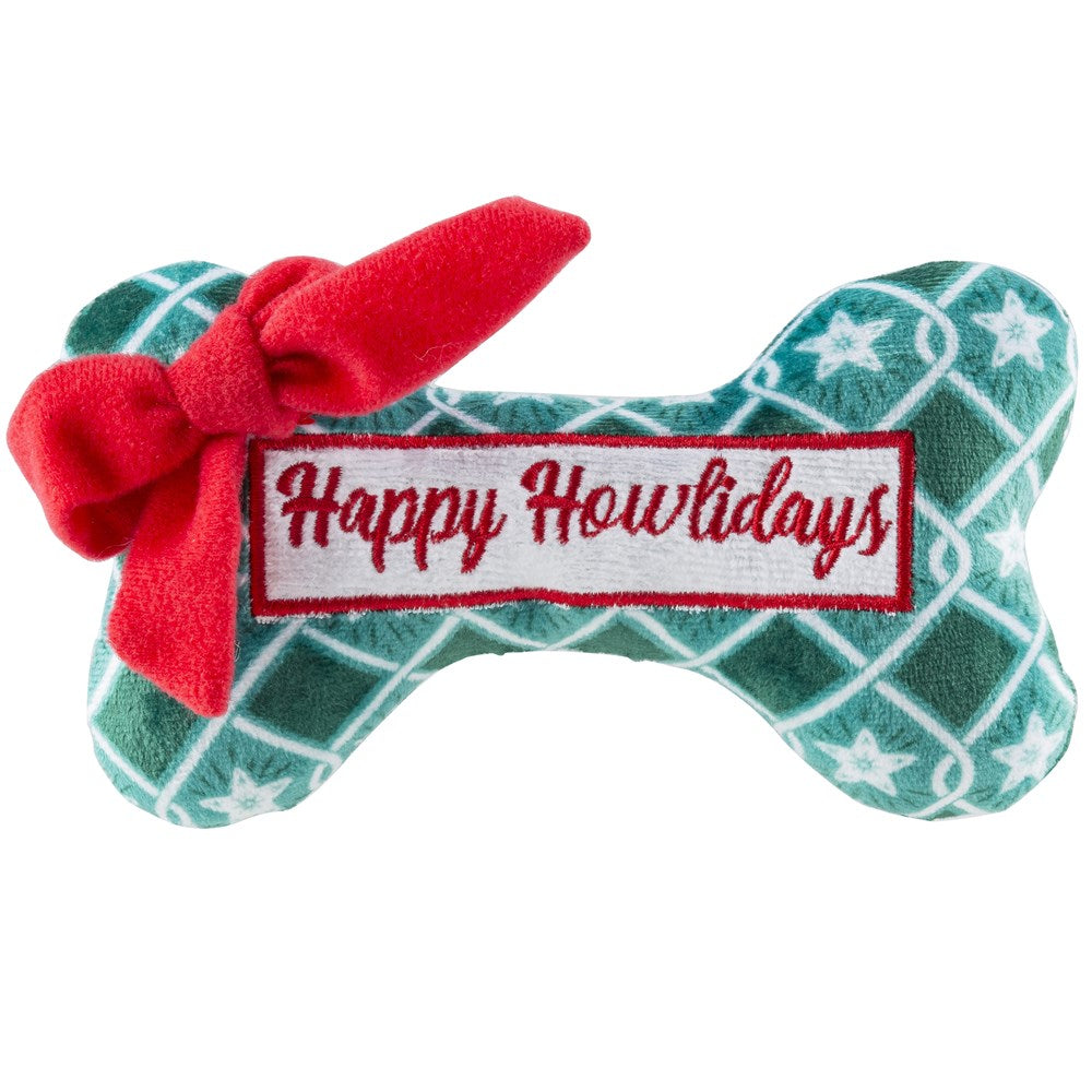 Green Stars Bone - Happy Howlidays