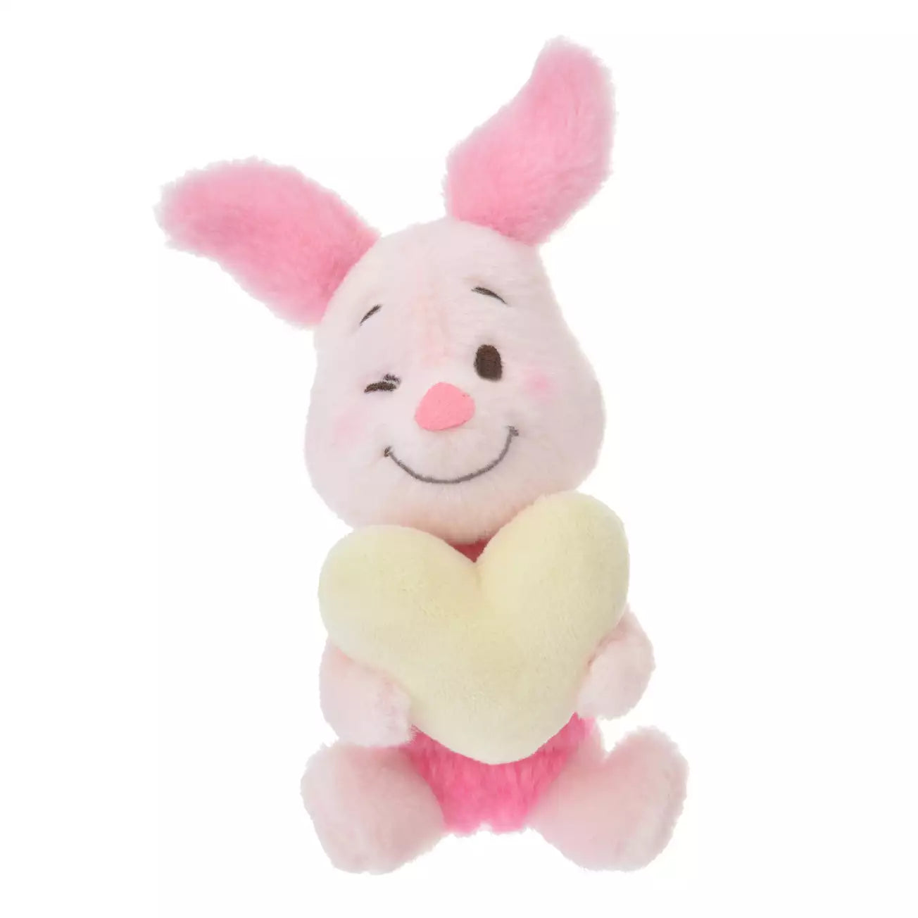 JDS Smiley Heart x Piglet Plush Keychain