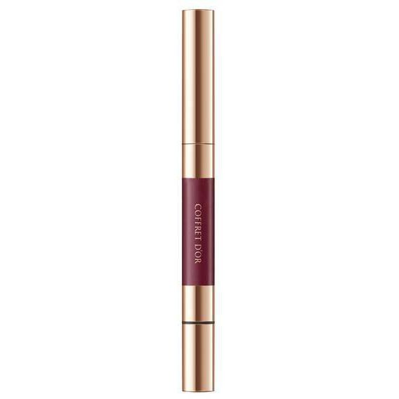 Kanebo Coffret Doll Contour Lip Duo 05 Burgundy - Japanese Lipstick For Dry Lips