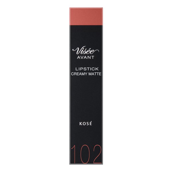 Kose Visee Avant Lipstick Creamy Matte 102 Apricot - Matte Lipstick Made In Japan