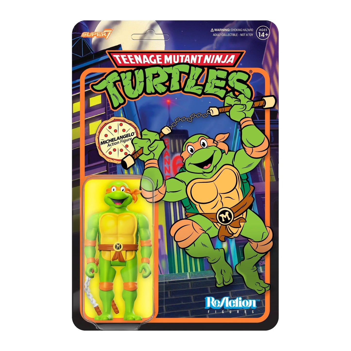 Teenage Mutant Ninja Turtles ReAction Wave 7 Michelangelo (Cartoon)