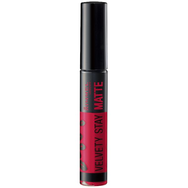 Rimmel Velveti Stay Matt 008 Vivid Pink 6ml - Moisturing Lipstick Brands - Japan Makeup