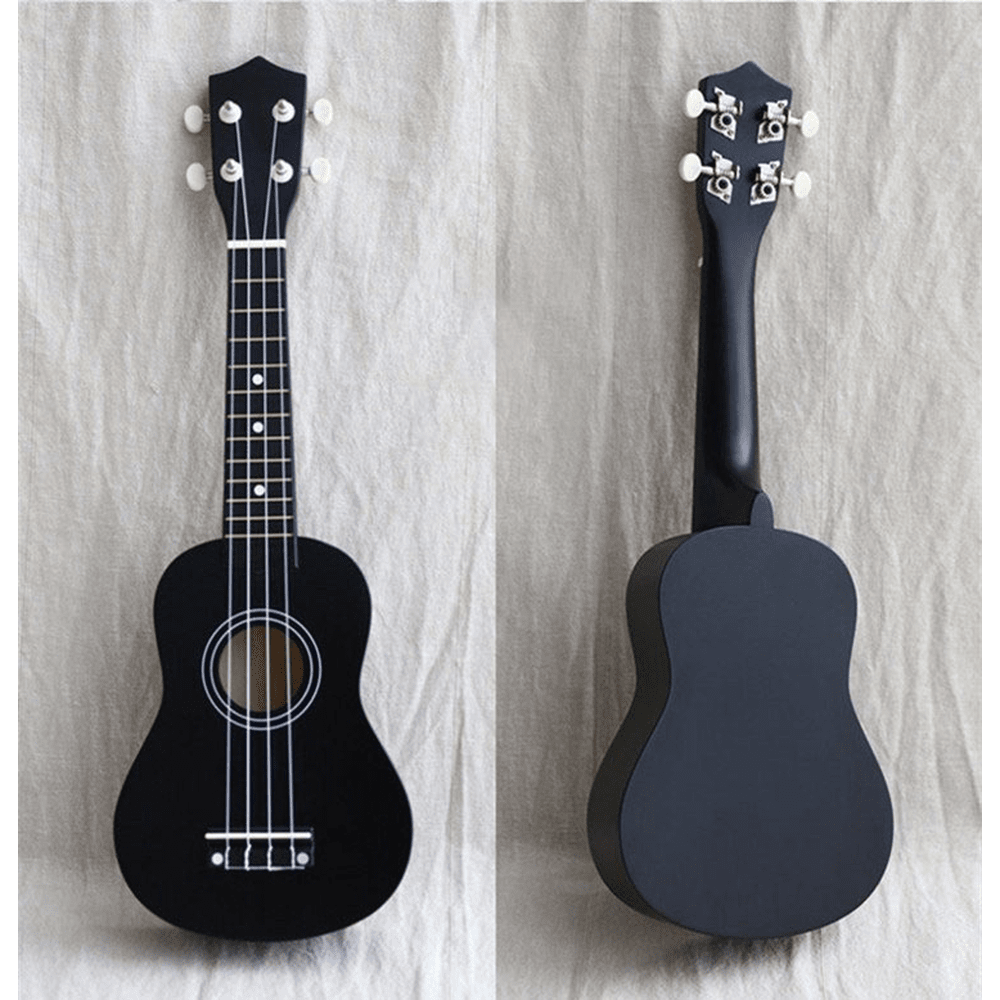 21" Ukulele Basswood Acoustic Mini Guitar - Black