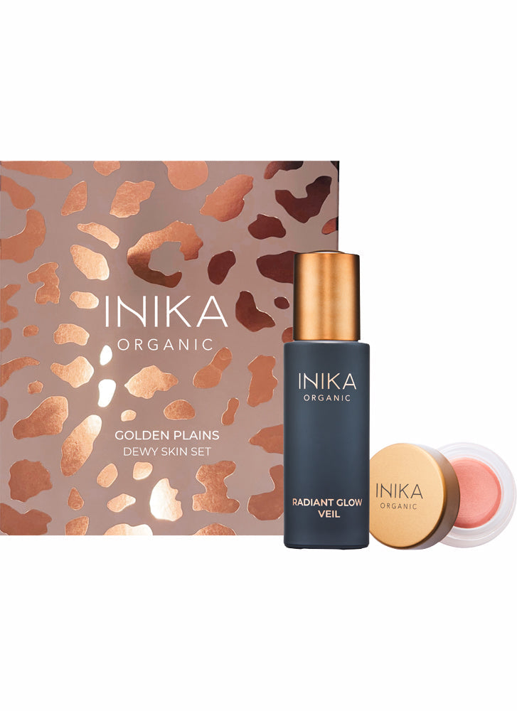 Inika Golden Plains Dewy Skin Set