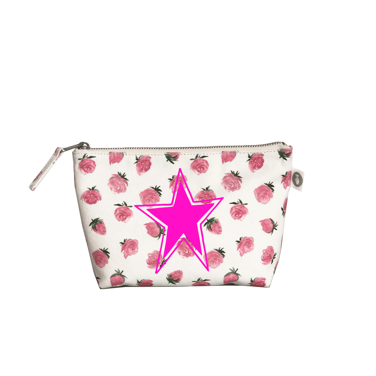 Makeup Bag: White Floral