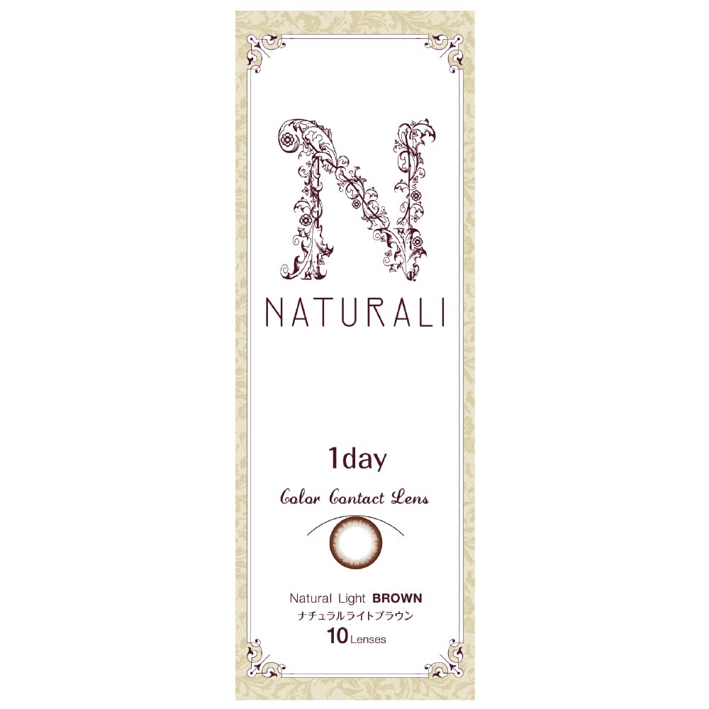 Naturali Color Contacts 1 Day Natural Light Brown 10 Pcs Dia 14.2 Pwr 2.00 Japan