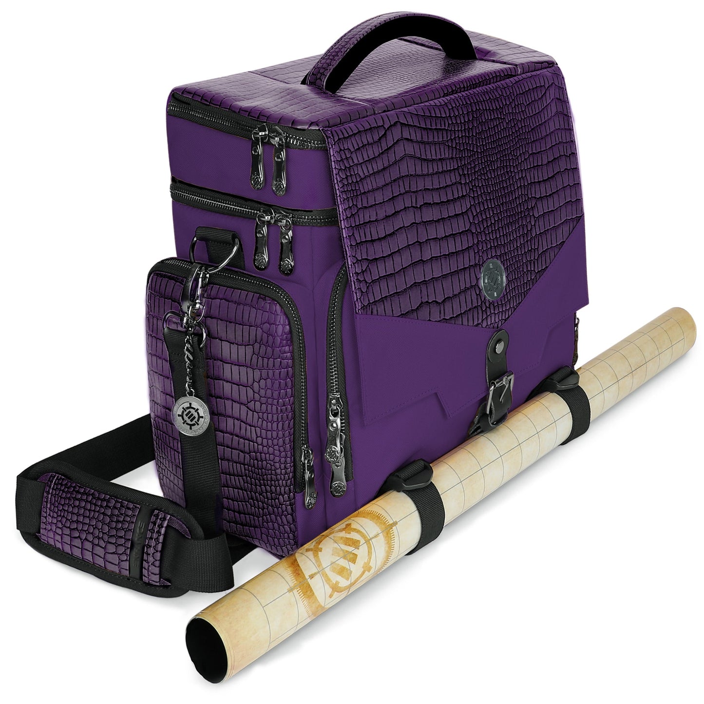ENHANCE Collector's Edition Tabletop RPG Adventurer's DnD Bag with Dragon Hide (Dragon Purple)