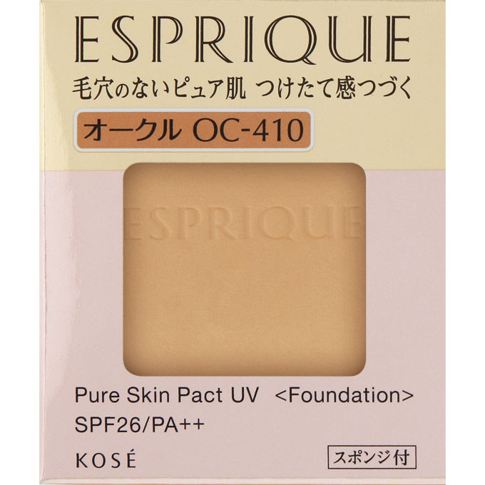 Kosé Esprique Pure Skin Pact UV Foundation SPF26/ PA ++ OC 410 9.3g [refill] - Makeup Foundation
