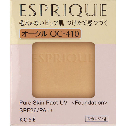 Kosé Esprique Pure Skin Pact UV Foundation SPF26/ PA ++ OC 410 9.3g [refill] - Makeup Foundation