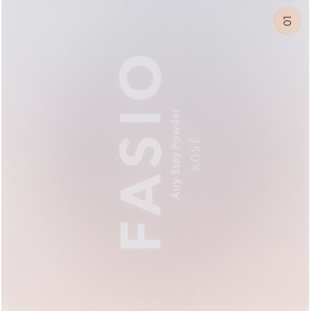 Kose Fasio Airy Stay Powder 01 Pink Beige SPF15 PA++ 10g - Face Powder - Made In Japan