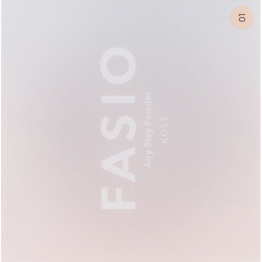 Kose Fasio Airy Stay Powder 01 Pink Beige SPF15 PA++ 10g - Face Powder - Made In Japan
