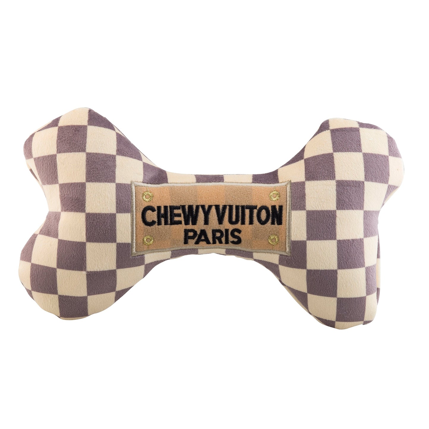 Checker Chewy Vuiton Bone Toy