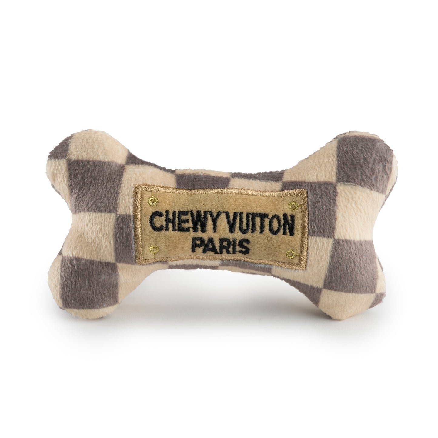 Checker Chewy Vuiton Bone Toy