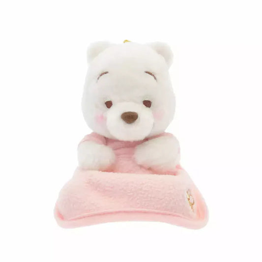 JDS White Pooh 2023  Pink Winnie The Pooh with Plush Keychain