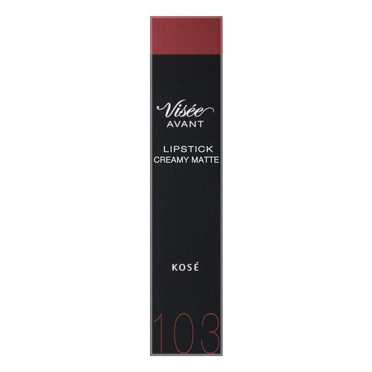 Kose Visee Avant Lipstick Creamy Matte 103 Fall 3.5g - Japanese Matte Lipstick Must Try