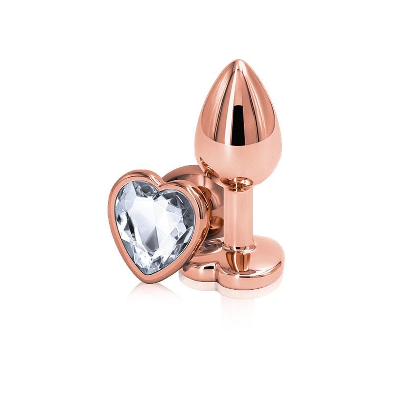 NS Novelties Rear Assets Aluminum Butt Plug (Rose Coloured Plug) - Wicked Wanda's Inc.