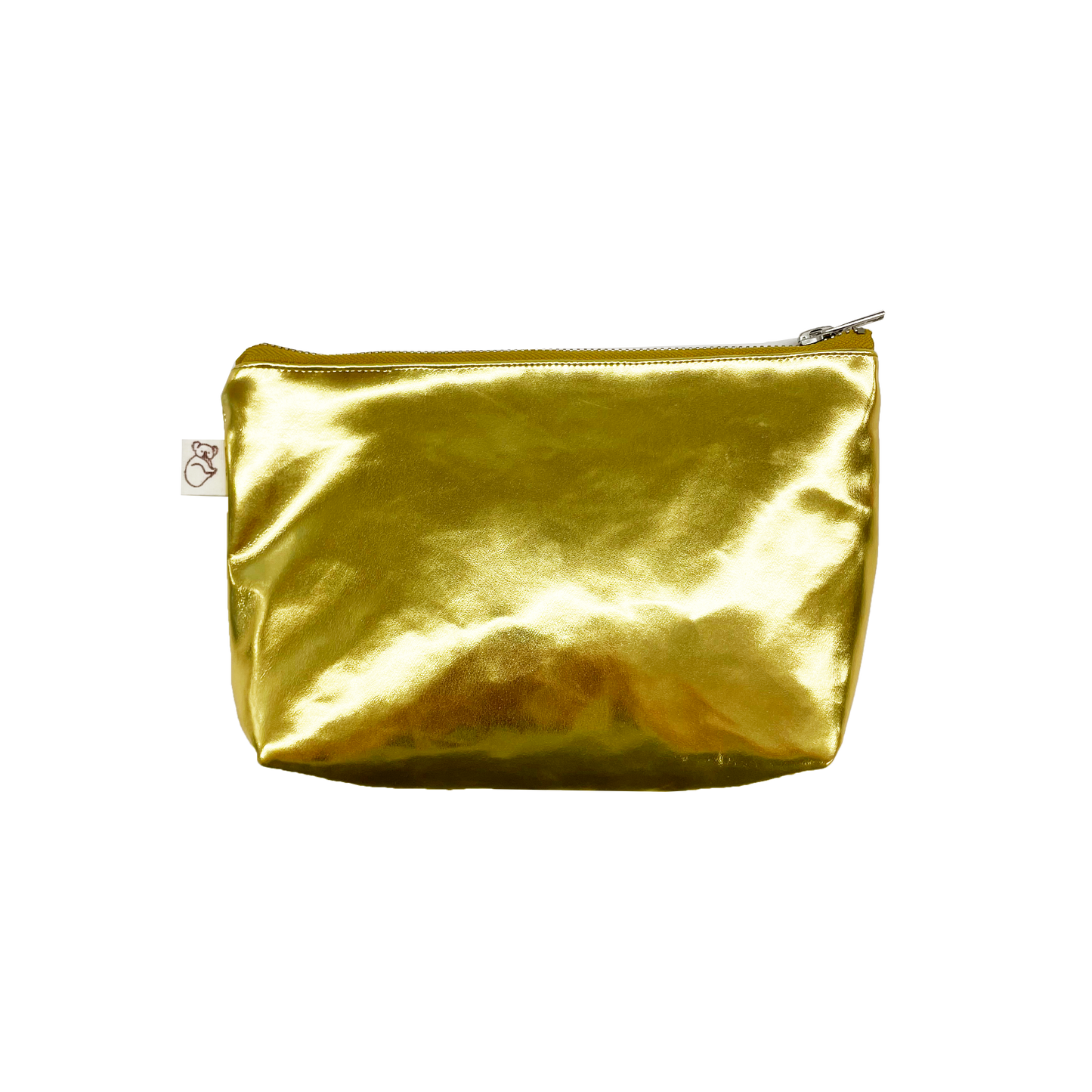 Gold Metallic Makeup Bag