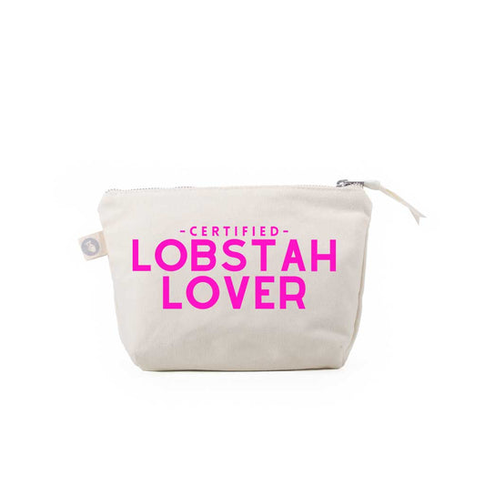 Makeup Bag Natural with Certified LOBSTAH LOVER