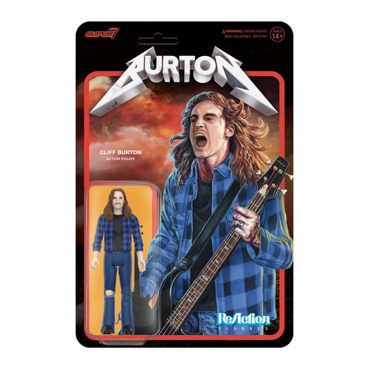 Cliff Burton ReAction Figures Cliff Burton (Flannel Shirt)