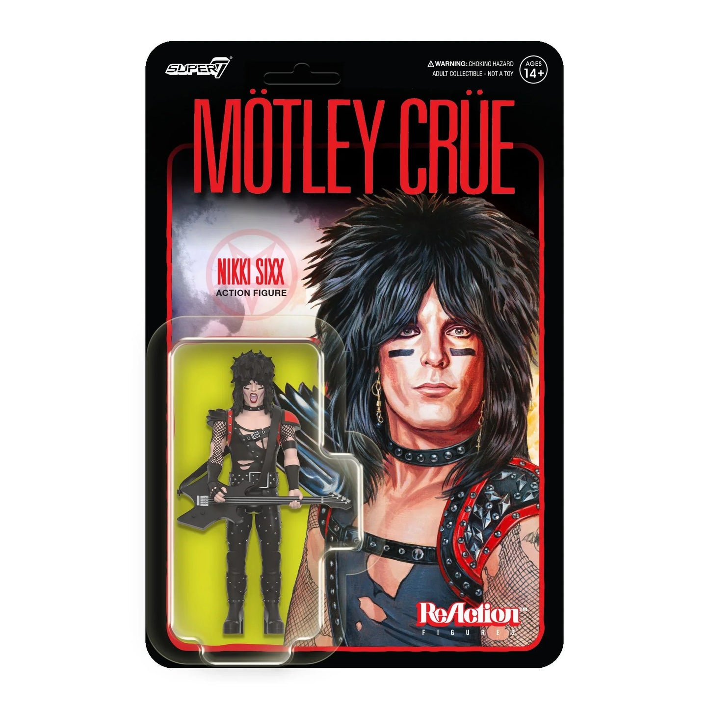 Mötley Crüe ReAction Figures Wave 1 Nikki Sixx (Shout At The Devil)