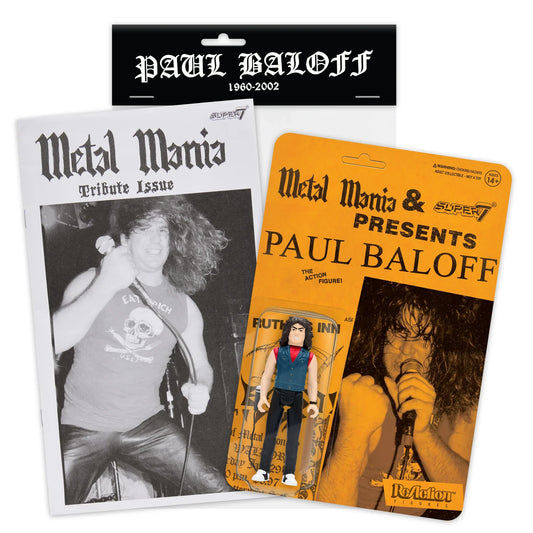 Paul Baloff ReAction Figure Metal Mania Fanzine Bundle
