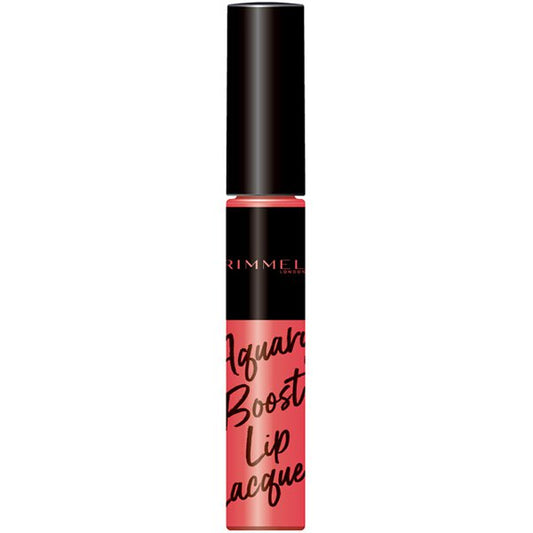 Rimmel Aqualy Boost Lip Lacquer 010 Petal Pink SPF25PA+UV 6ml - Lipstick Brands In Japan