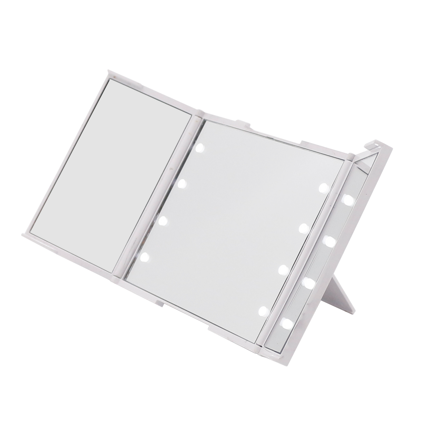 ReveaLight Trifold LED Compact Mirror with Flip Stand