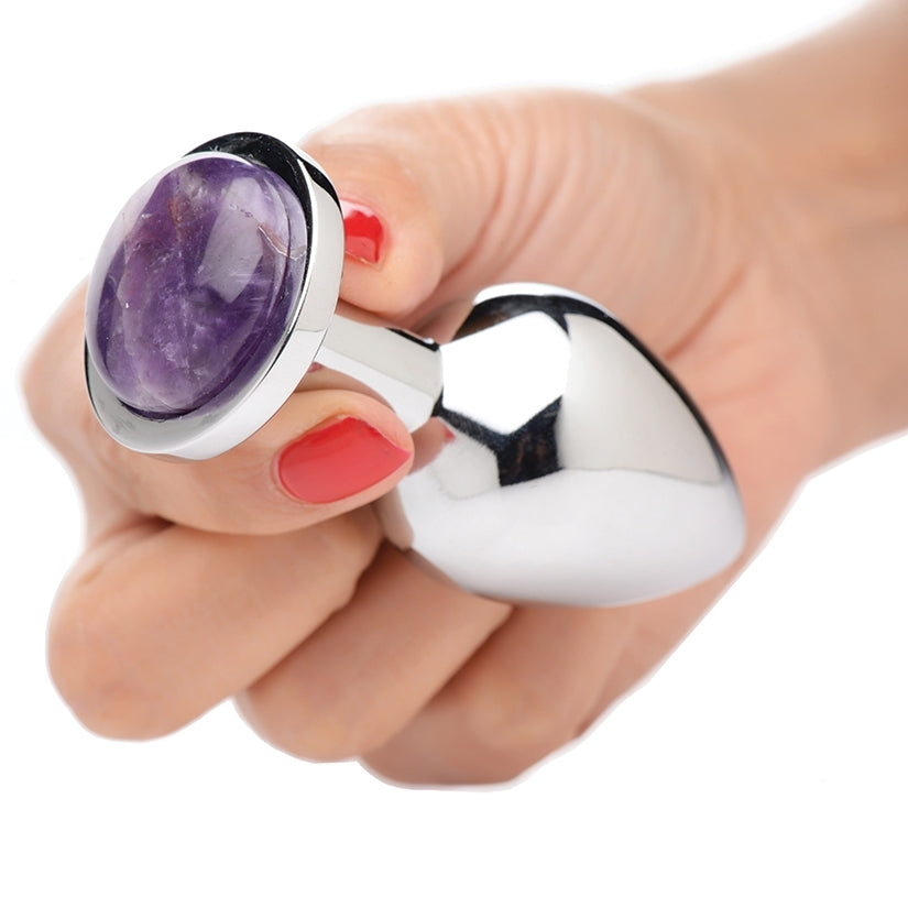 Amethyst Crystal Plug (Round Base)