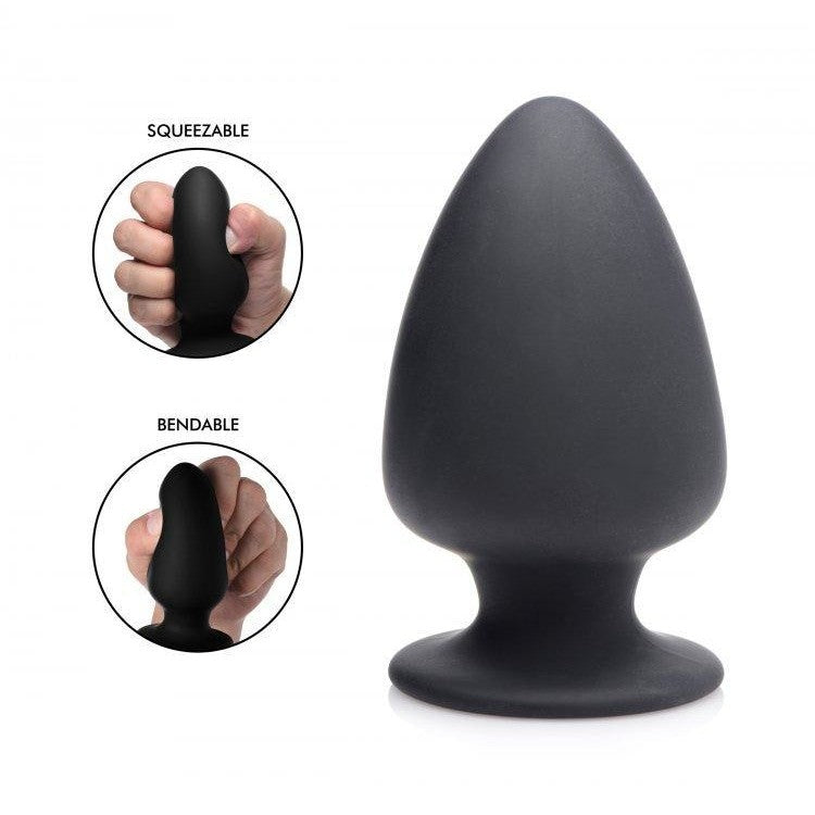 Squeeze-it Silexpan Anal Plug Medium Black